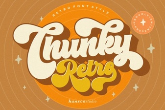 Bold Retro Fonts for Creative Design Projects