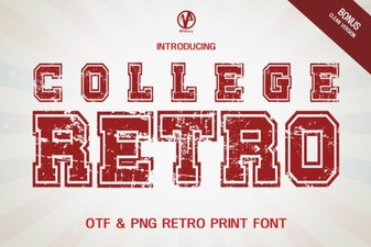 College Retro Font Design Projects & Tips