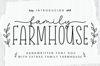Farmhouse Fonts for Homestead Branding & Diy Projects