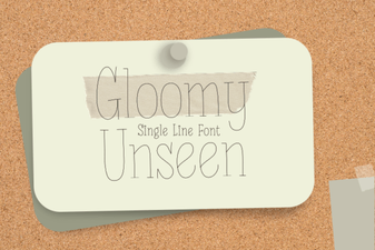 Designing with Gloomy Unseen Fonts
