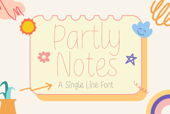 Partly Notes: a Creative Font for Designers